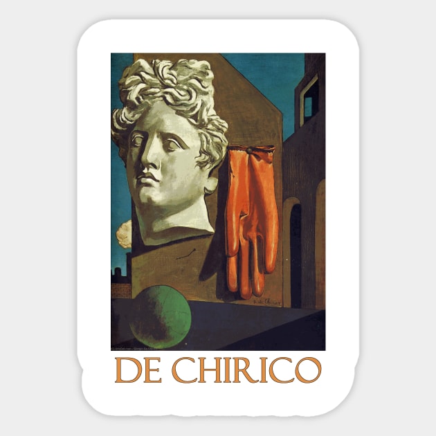 The Song of Love by Giorgio de Chirico Sticker by Naves
